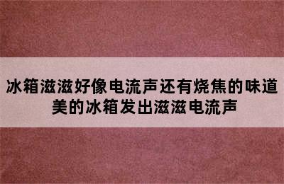 冰箱滋滋好像电流声还有烧焦的味道 美的冰箱发出滋滋电流声